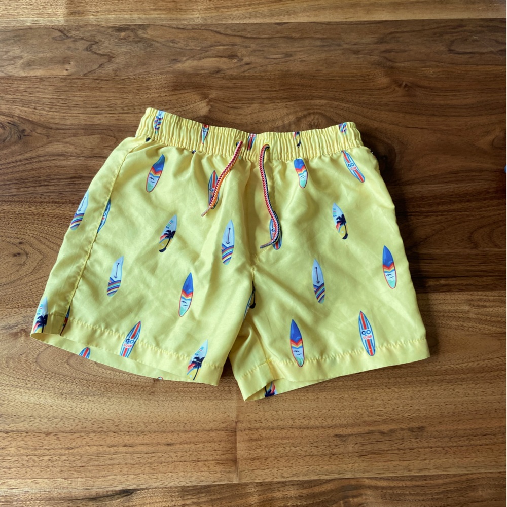 Bright yellow swim trunks Mayoral size 6